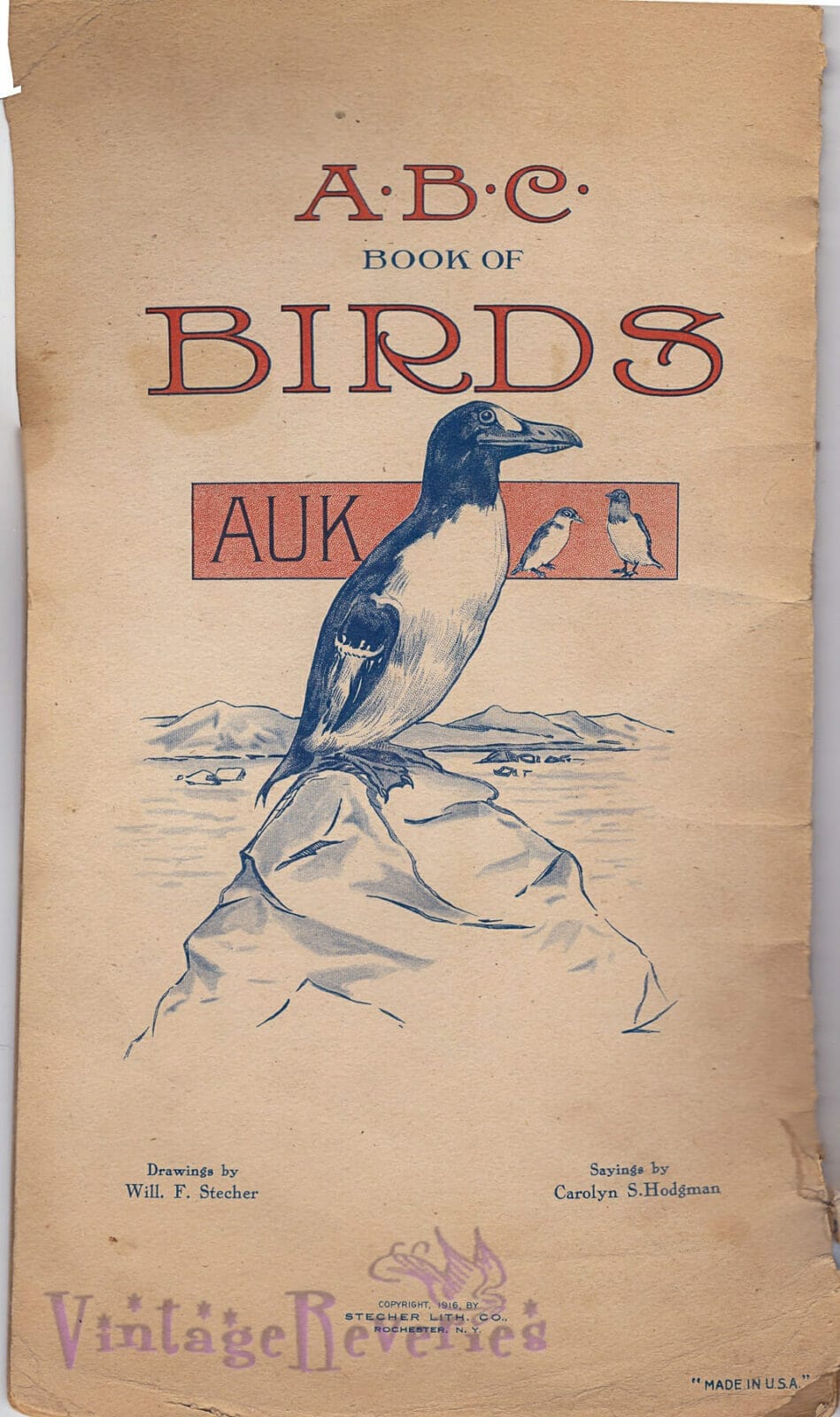ABC Book of Birds for children