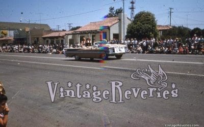 Slide scans of a parade in 1959