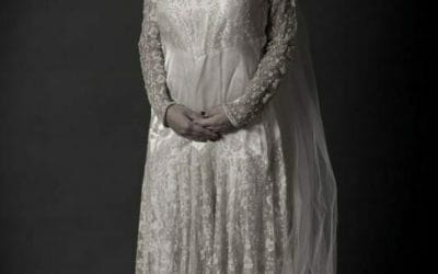 1920s Wedding Dress and Veil Modern Portraits