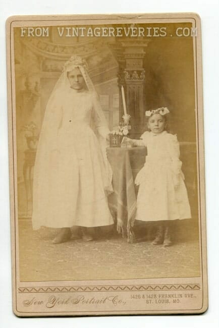 First communion photo turn of the century st louis