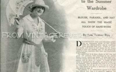 Tatting and Embroidery Patterns from The Modern Priscilla – July 1917