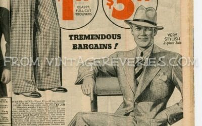 1935 Boys and Mens Fashions – hats, suits, shirts, pants…