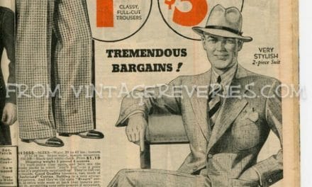 1935 Boys and Mens Fashions – hats, suits, shirts, pants…