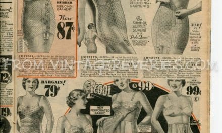 1935 Lingerie and Foundation Fashions – garters, corsets, shapewear, bras…
