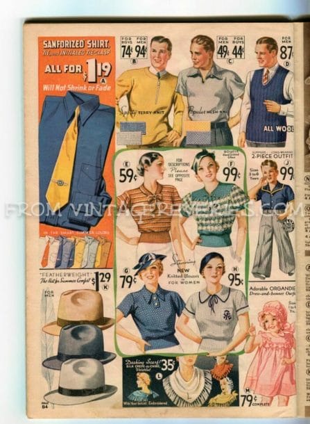 little girl and boy fashions from 1935