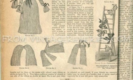 Yarn Doll instructions, Brazilian Embroidery Patterns, Fur trimmings, Seasonable Millinery, and How to Care for Canaries – misc