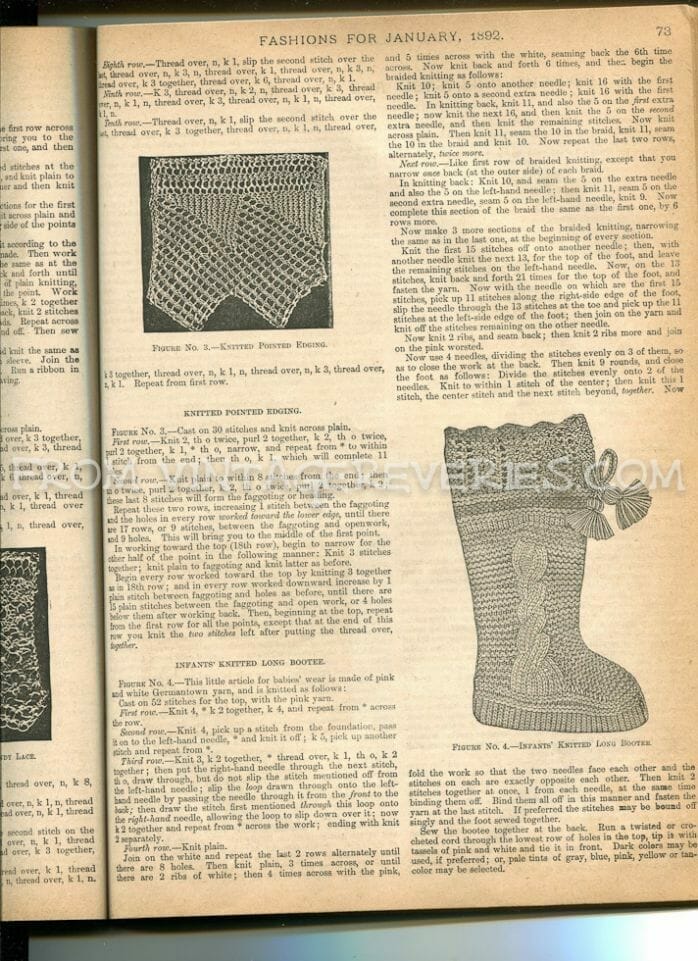 Victorian Crochet, Knit, and Lace Making Patterns