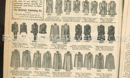 Victorian fashion advertisements, household appliance ads, and misc. ads