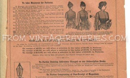 How to Measure for a Victorian Pattern – and The back pages of the 1892 Delineator Fashion Magazine