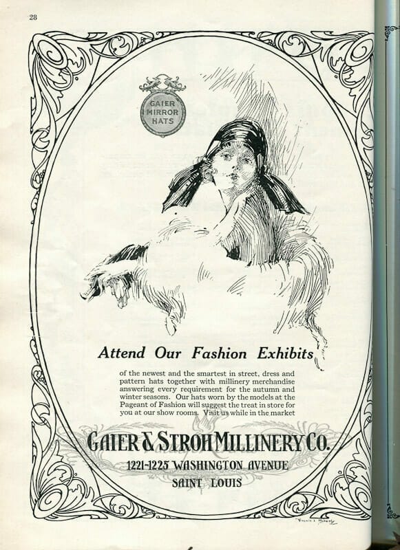 1924 Cloche Hat advertisement