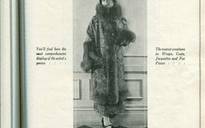 1920s Fur Coat Fashion Advertisements