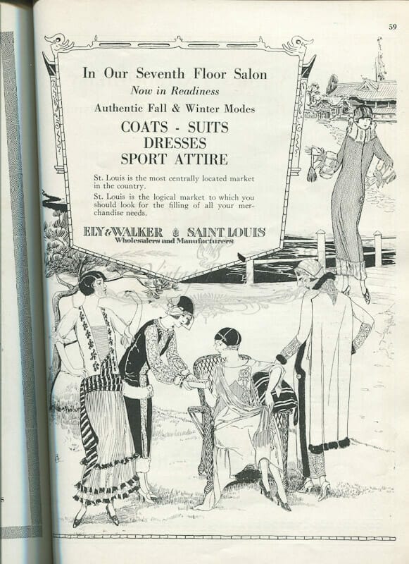 1920s St. Louis Fashion Advertisements