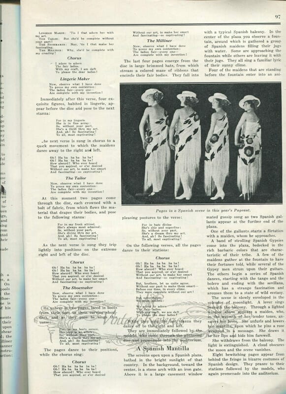 The Entertainment Features of the St. Louis Fashion Pageant (1924)