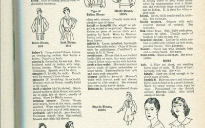 Types of Blouses and More from The Language of Fashion, a Fashion Dictionary (Blouses thru Caps)