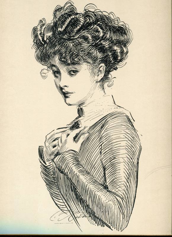 4 Gibson Girl Prints