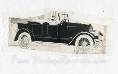 Vintage car advertisements: Apperson, Chandler, Buick, and Caddillac