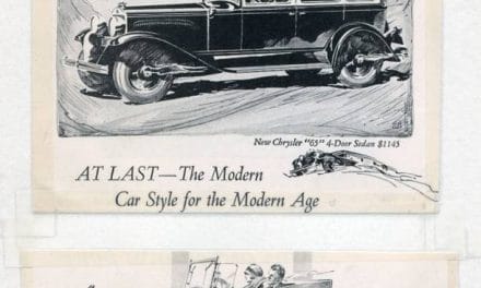 Six 1920s Chrysler car advertisements