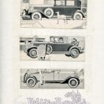 1920s Studebaker, Rauch & Lang, Pierce-Arrow, and Reo motor car advertisements