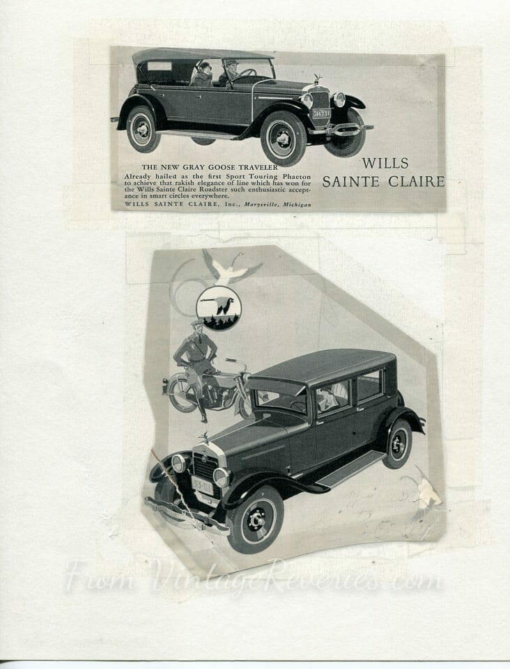 Old Car Ads: Willys Knight, Wills St. Claire and Stutz Car Ads