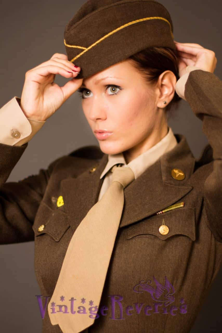WWII WAC Uniform portrait