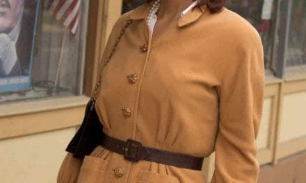 1940s street suit on Anita