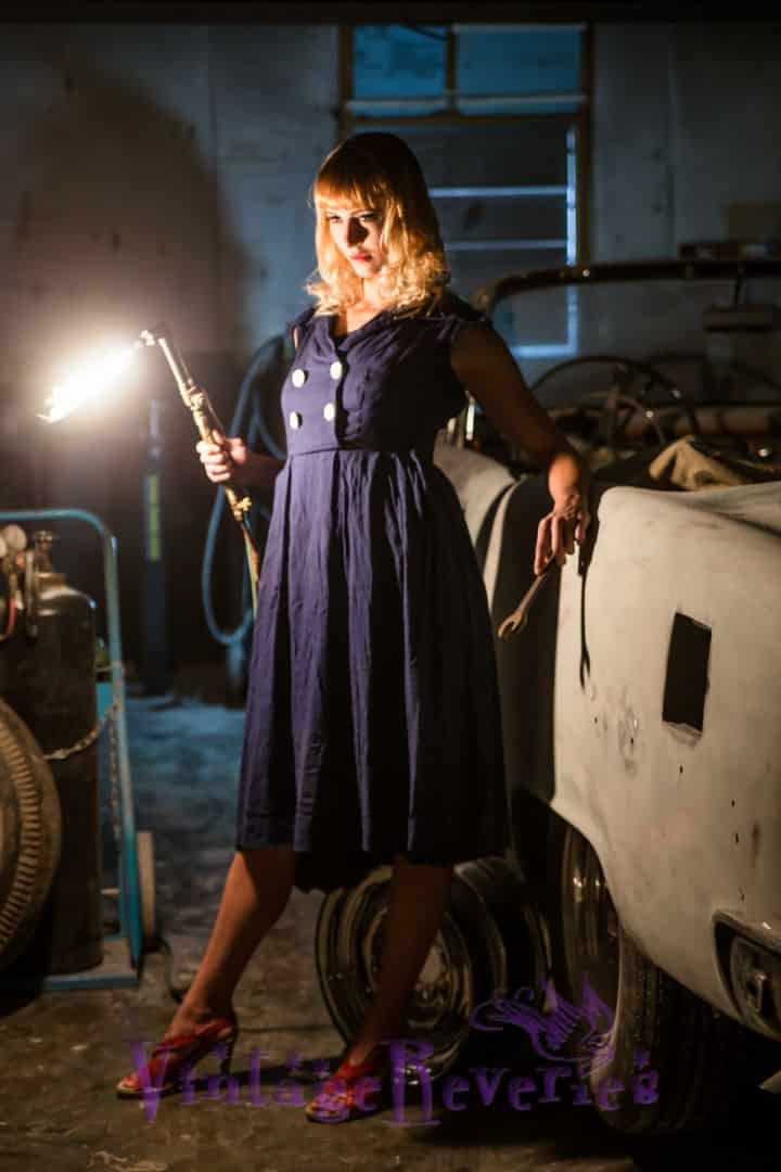 Vintage Styled Car Mechanic Pics