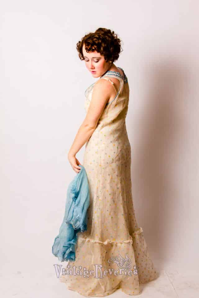 Modeling a 1930s Gown