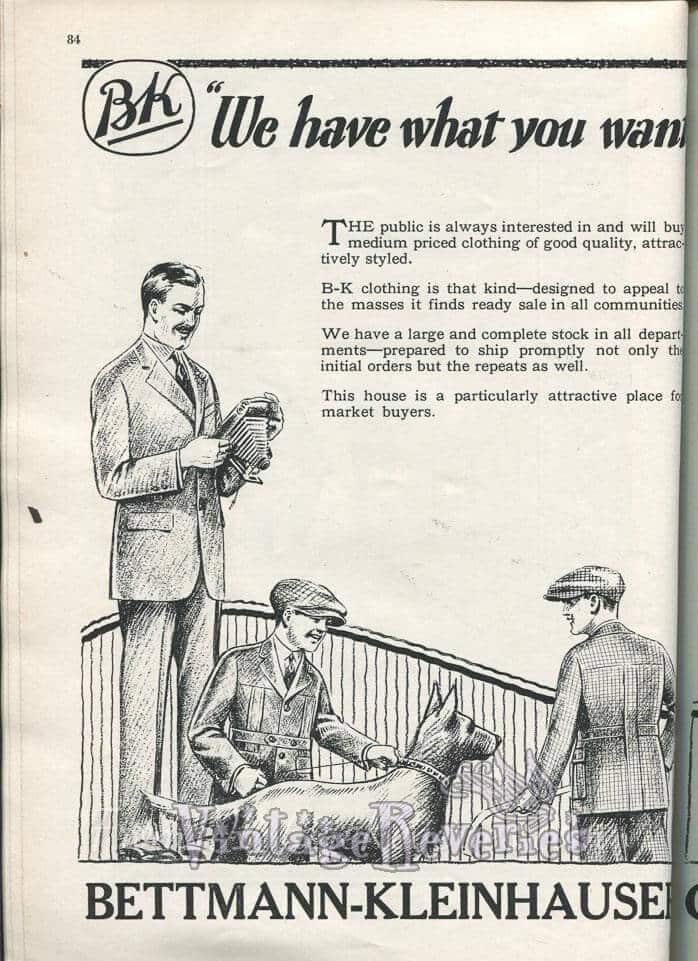 1920s Mens Fashion and Hat Ads