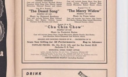 1940s theater program advertisements
