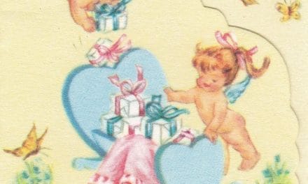 Baby shower card scans from the early 1960s