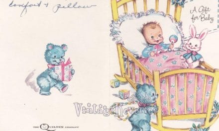9 Vintage Baby Shower Cards from the 1960s