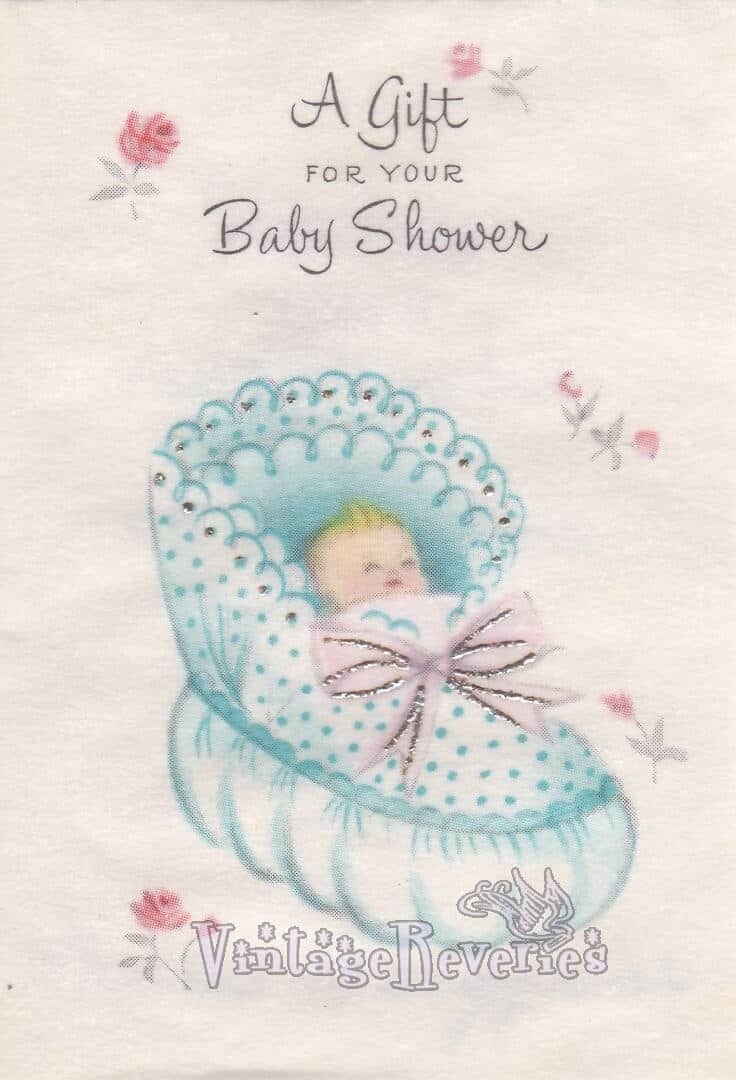 cute illustrated baby shower card