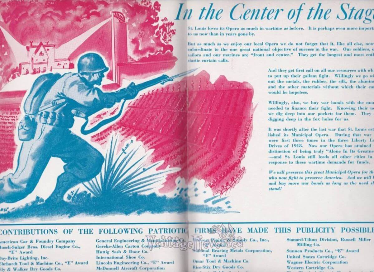 WWII Patriotic Ads for St. Louis Businesses