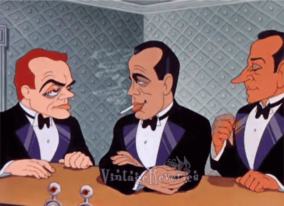 James Cagney, Humphrey Bogart and George Raft