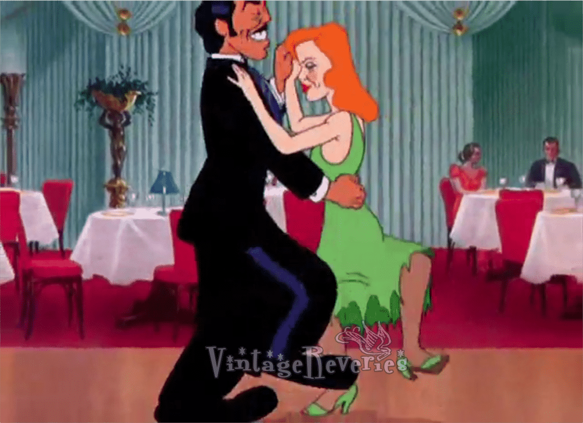 Cesar Romero is dancing with Rita Hayworth.