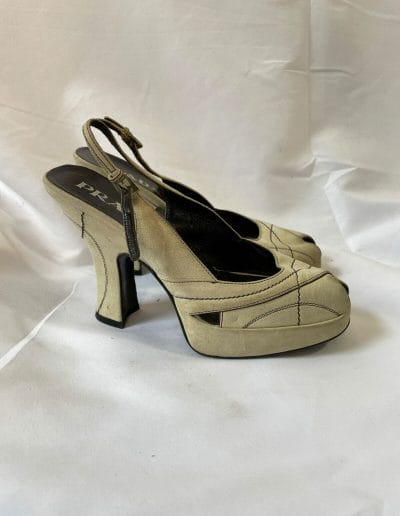 vintage Prada heels from the 1990s