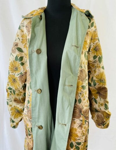 vintage 1960s Floral print coat for sale