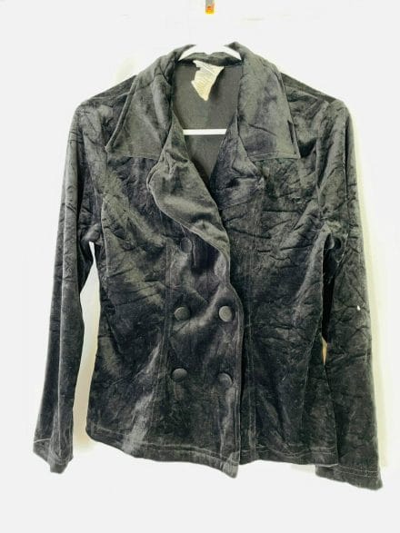 vintage black velvet jacket