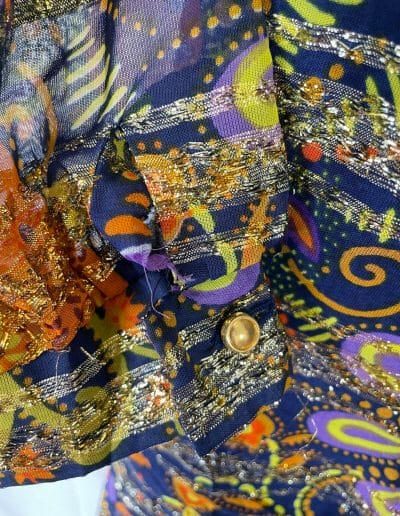 psychedelic 70s dress
