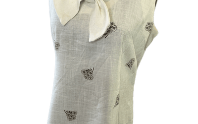 Cute vintage 1970s linen work dress