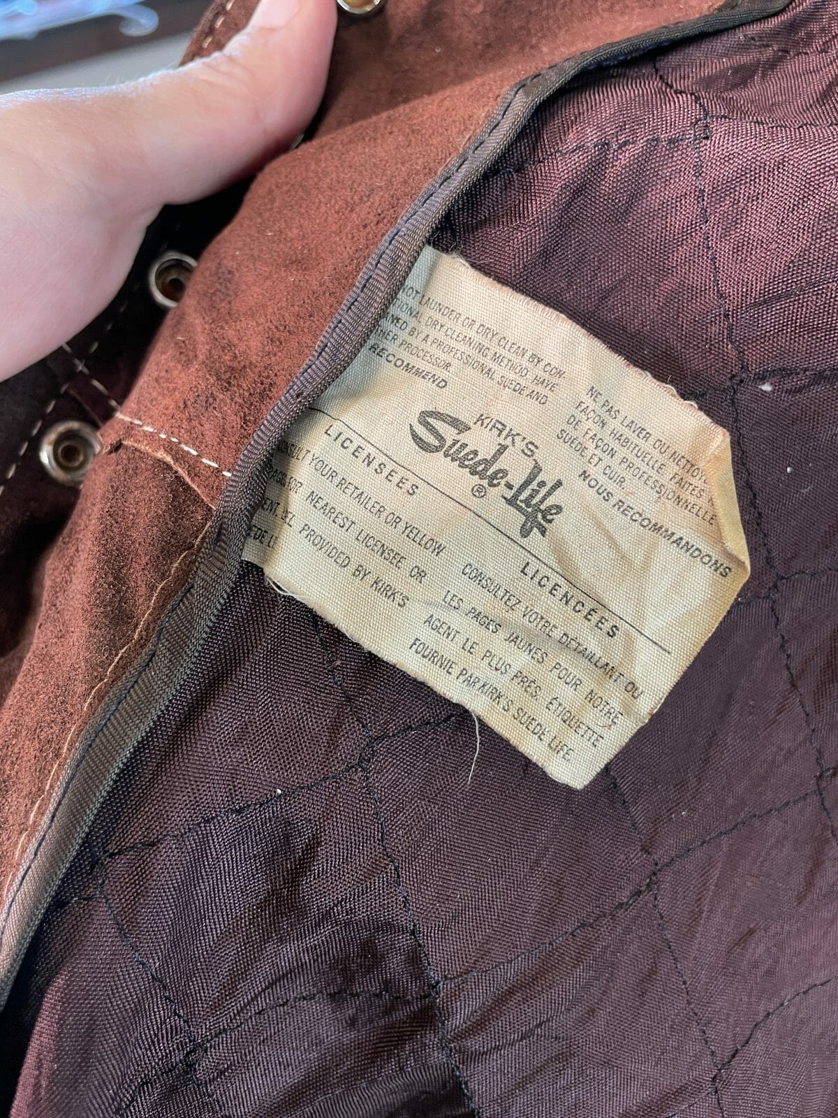 kirk's suede life leather jacket