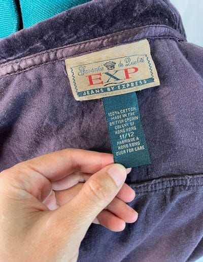 Express Jeans early 1990s label