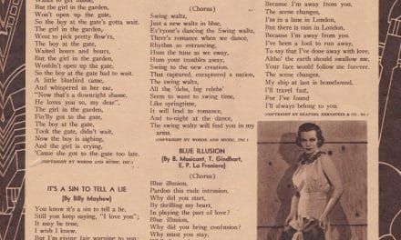 Lyrics to 1930s songs pt 1